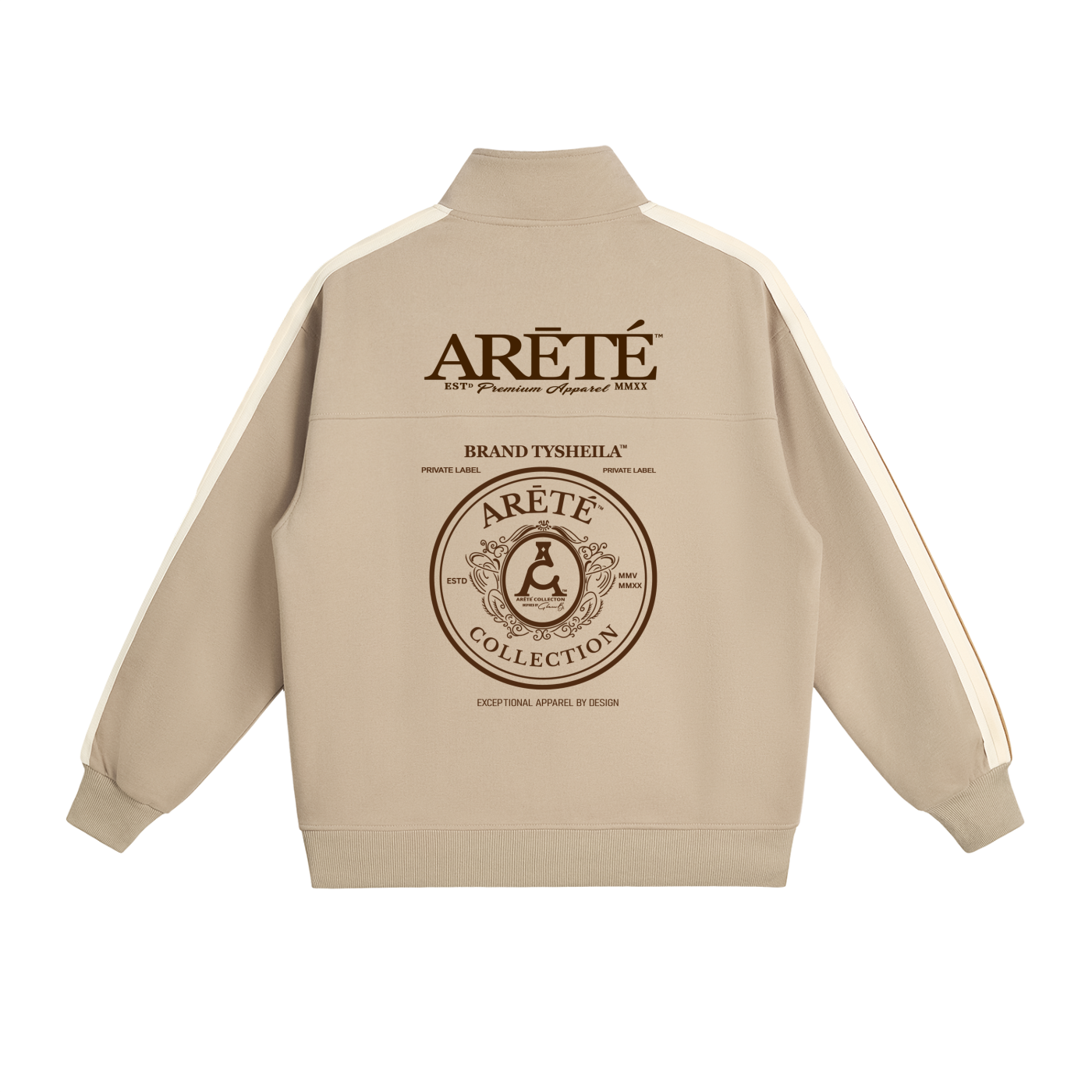 The ARĒTÉ Contrast Side-Stripe Stand Collar Jacket
