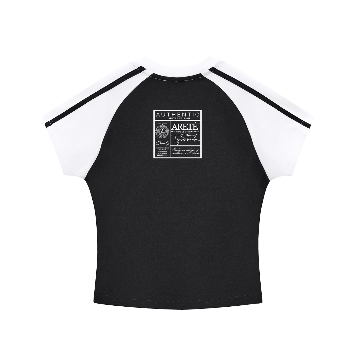 The ARĒTÉ™ "RICH Life" 1 Bodycon Raglan Sleeve T-Shirt