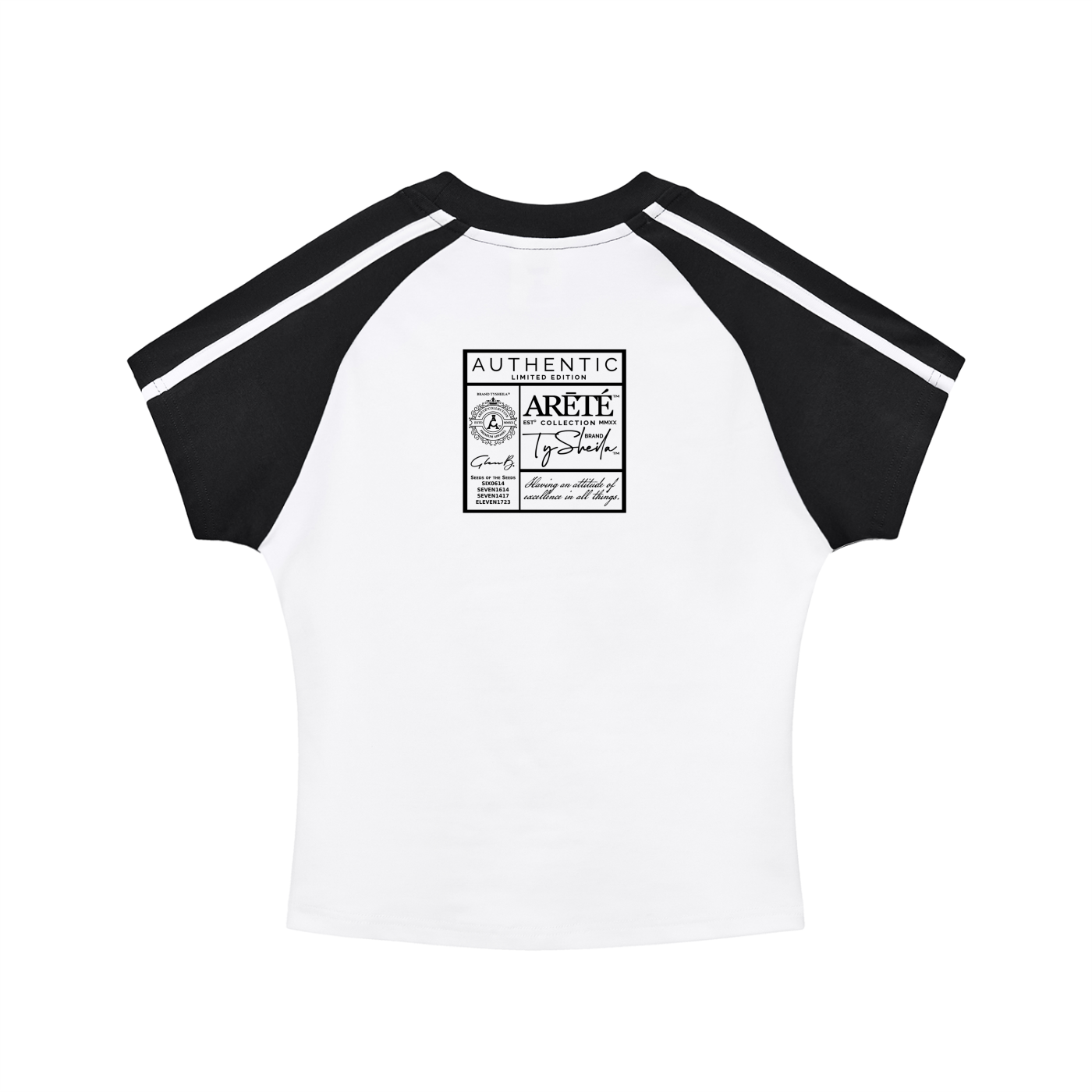 The ARĒTÉ™ Golden Sculpture II Bodycon Raglan Sleeve T-Shirt
