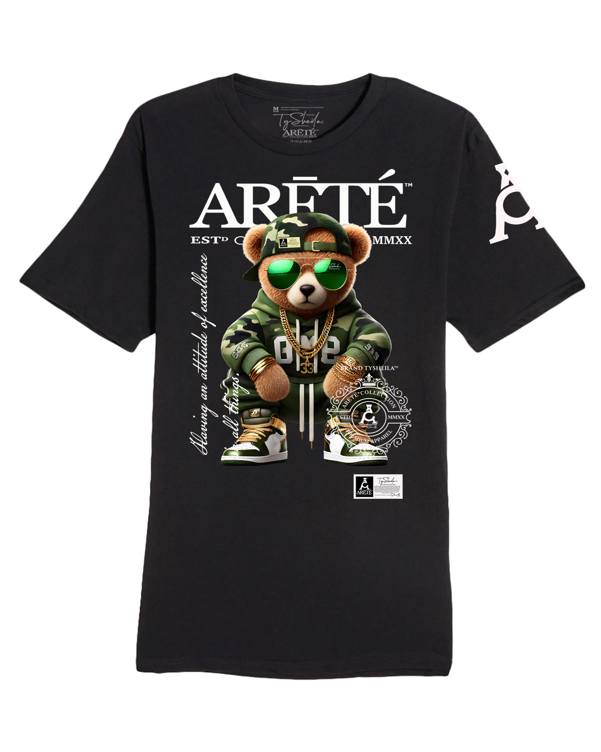 The ARĒTÉ™ Camo Bear (His & Hers Tee Sets)