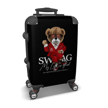 Rolling Suitcase The ARĒTÉ™ Bear "Mr. SWAG"