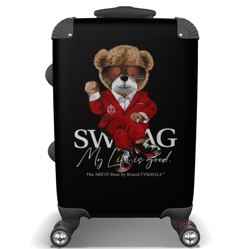 Rolling Suitcase The ARĒTÉ™ Bear "Mr. SWAG"