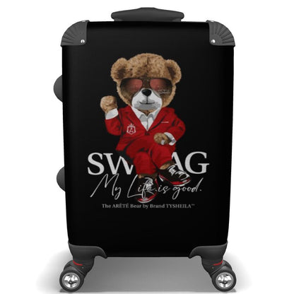 Rolling Suitcase The ARĒTÉ™ Bear "Mr. SWAG"