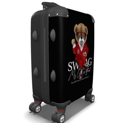 Rolling Suitcase The ARĒTÉ™ Bear "Mr. SWAG"