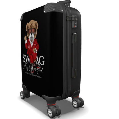 Rolling Suitcase The ARĒTÉ™ Bear "Mr. SWAG"