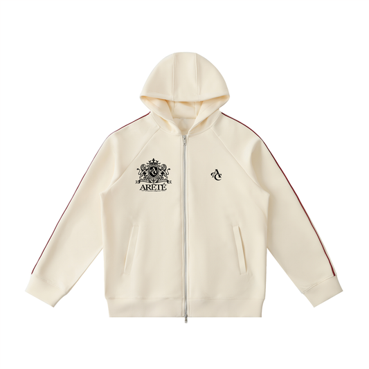 ARĒTÉ™ Heavyweight Raglan Sleeve Zip Hoodie