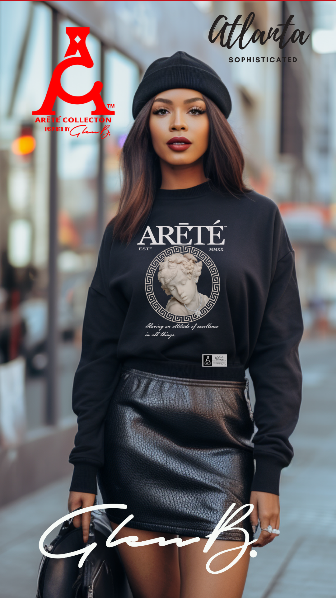 The ARĒTÉ™ Sculpture - Women's Crewneck Sweatshirt