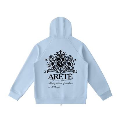 Heavyweight Raglan Sleeve Zip Hoodie
