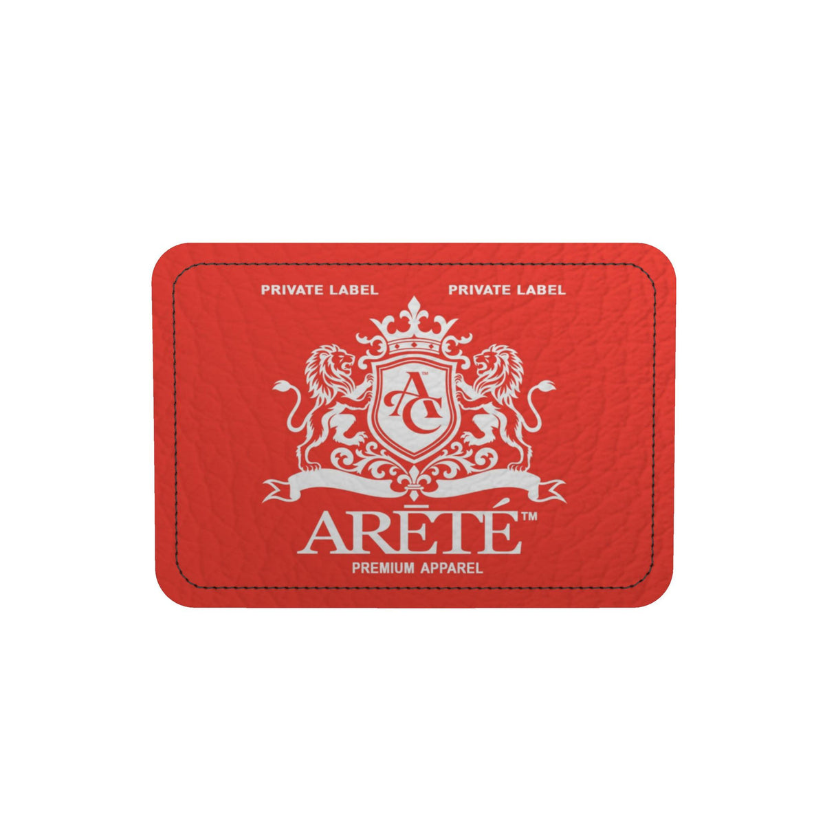 The ARĒTÉ™ Signature Heraldic Black Leather Duffle Bag