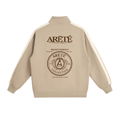 The ARĒTÉ Contrast Side-Stripe Stand Collar Jacket
