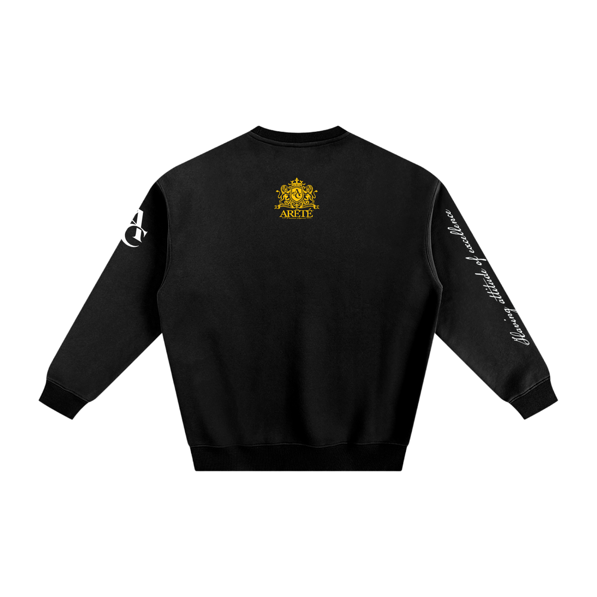 ARĒTÉ™ Signature Heraldic Logo Fleeced Sweatshirt