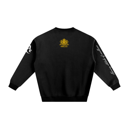 ARĒTÉ™ Signature Heraldic Logo Fleeced Sweatshirt
