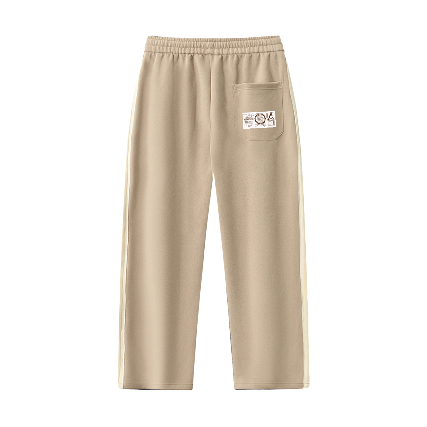 The ARĒTÉ Contrast Side-Stripe Straight-Leg Pants