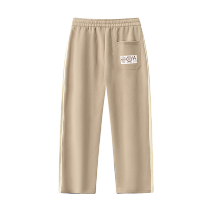 The ARĒTÉ Contrast Side-Stripe Straight-Leg Pants