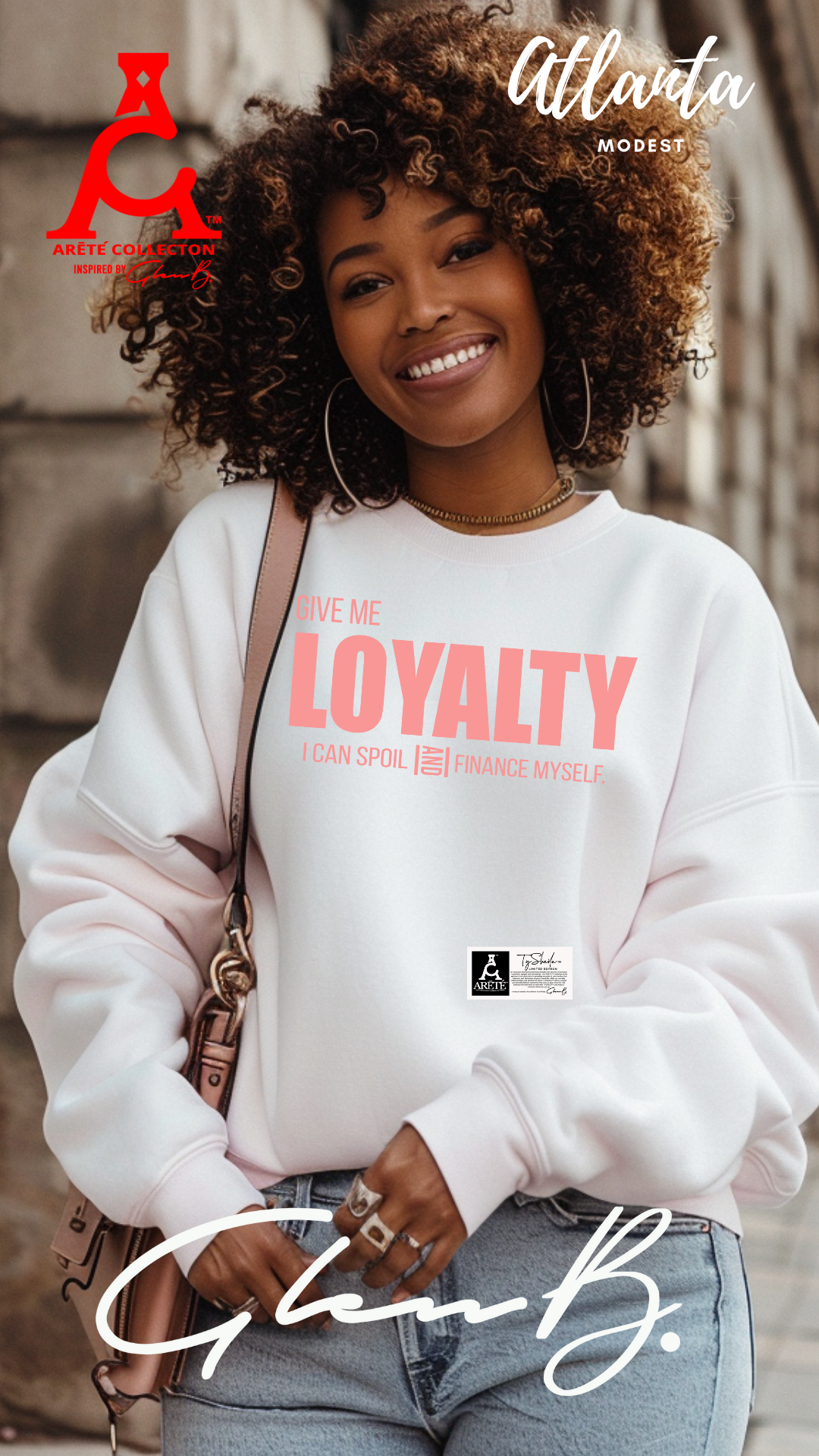 The ARĒTÉ™ "Give Me LOYALTY"... Crewneck Sweatshirt