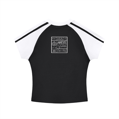 The ARĒTÉ™ "RICH Life" 1 Bodycon Raglan Sleeve T-Shirt