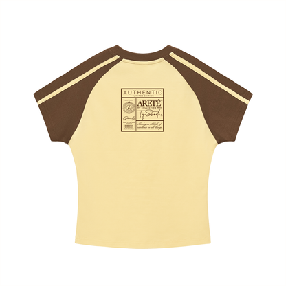 The ARĒTÉ™ Humble Bodycon Raglan  Sleeve T-Shirt