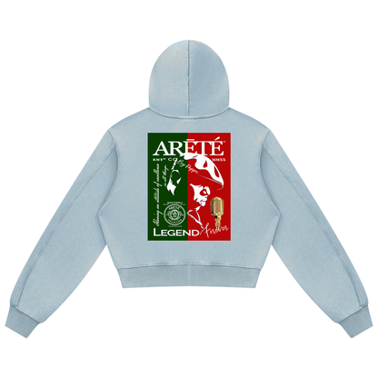 Women's Mineral Wash Full Zip Hoodie