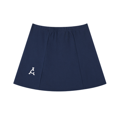 The ARĒTÉ Contrast Side Stripe Slit Skirt