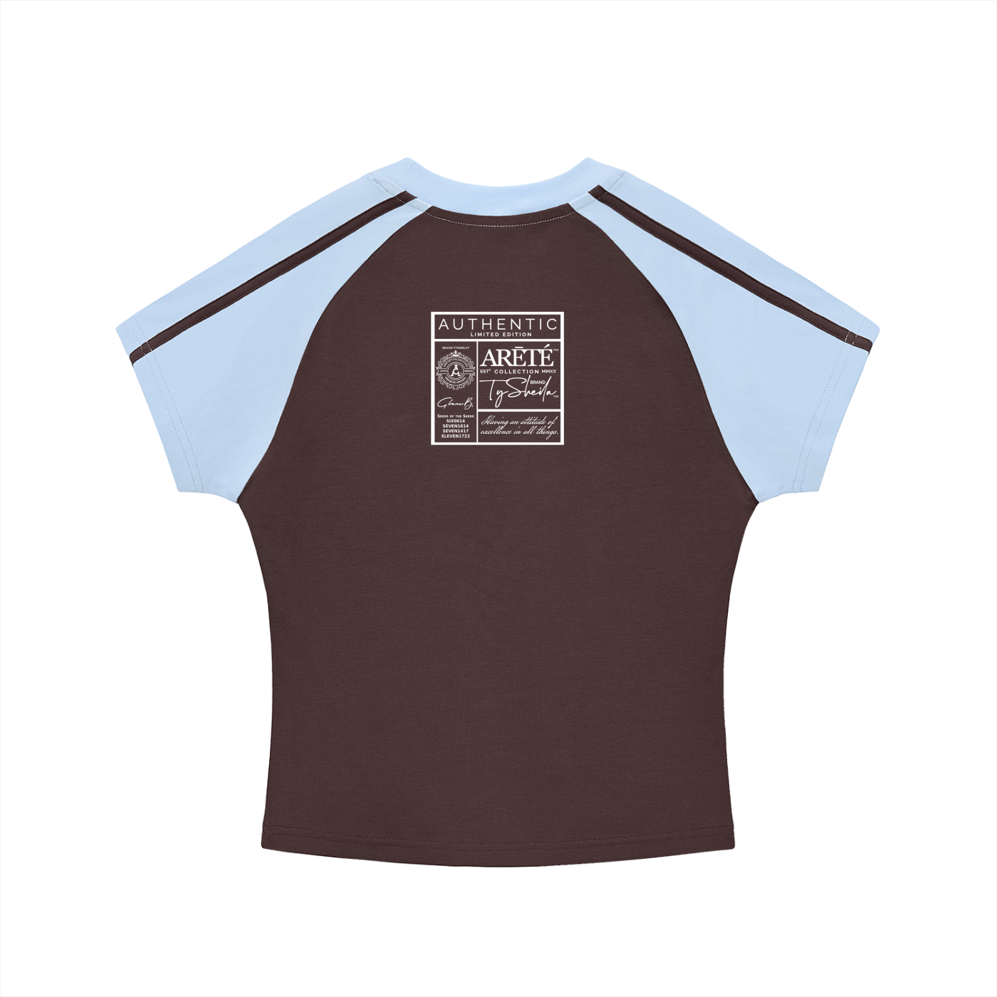 The ARĒTÉ™ "RICH Life" Bodycon Raglan Sleeve T-Shirt