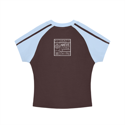 The ARĒTÉ™ "RICH Life" Bodycon Raglan Sleeve T-Shirt