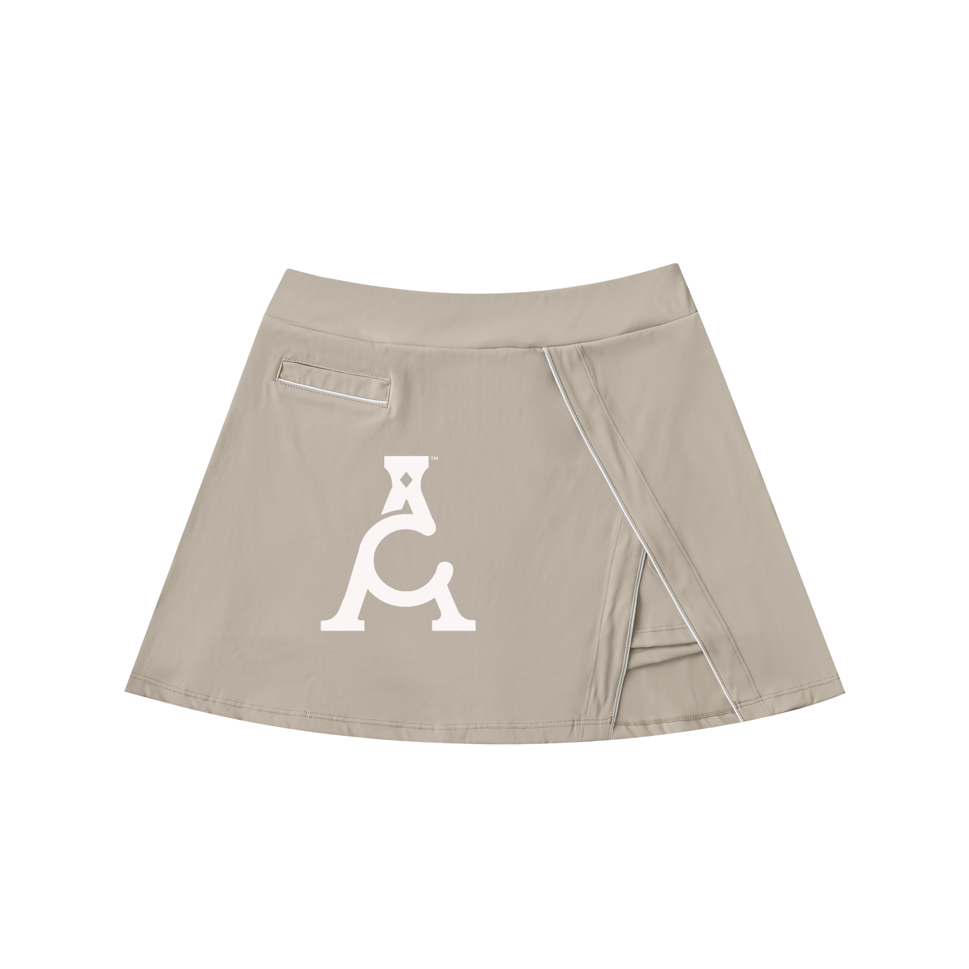 ARĒTÉ High-Waist Pocketed A-Line Skirt