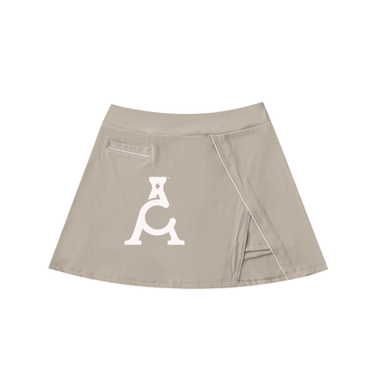 ARĒTÉ High-Waist Pocketed A-Line Skirt