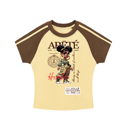 The ARĒTÉ™ Humble Bodycon Raglan  Sleeve T-Shirt