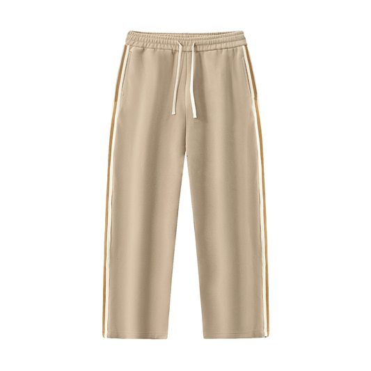 The ARĒTÉ Contrast Side-Stripe Straight-Leg Pants