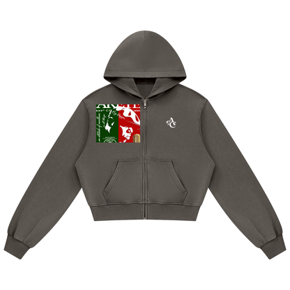 Women's Mineral Wash Full Zip Hoodie
