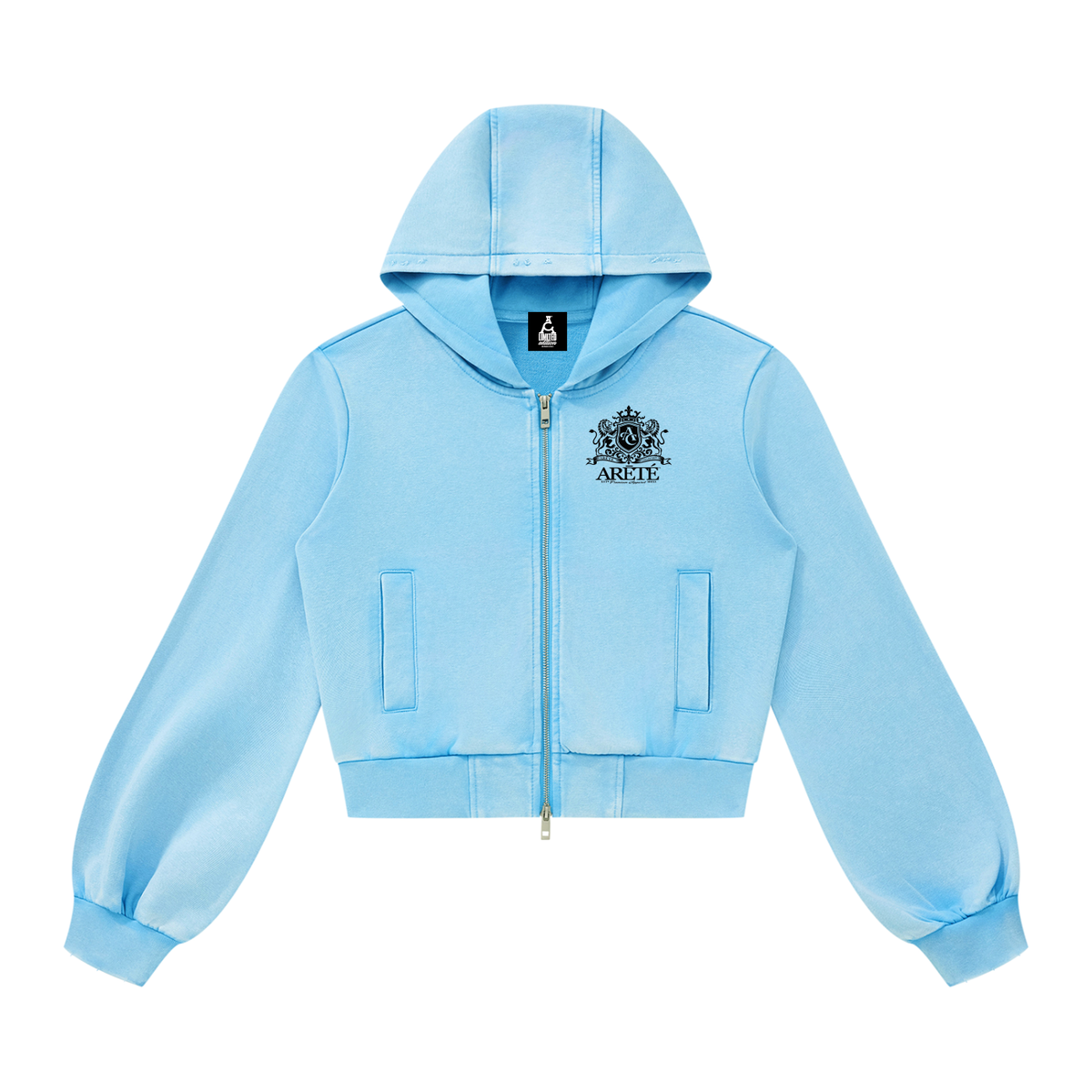 ARĒTÉ Women’s Vintage Wash Full Zip Hoodie