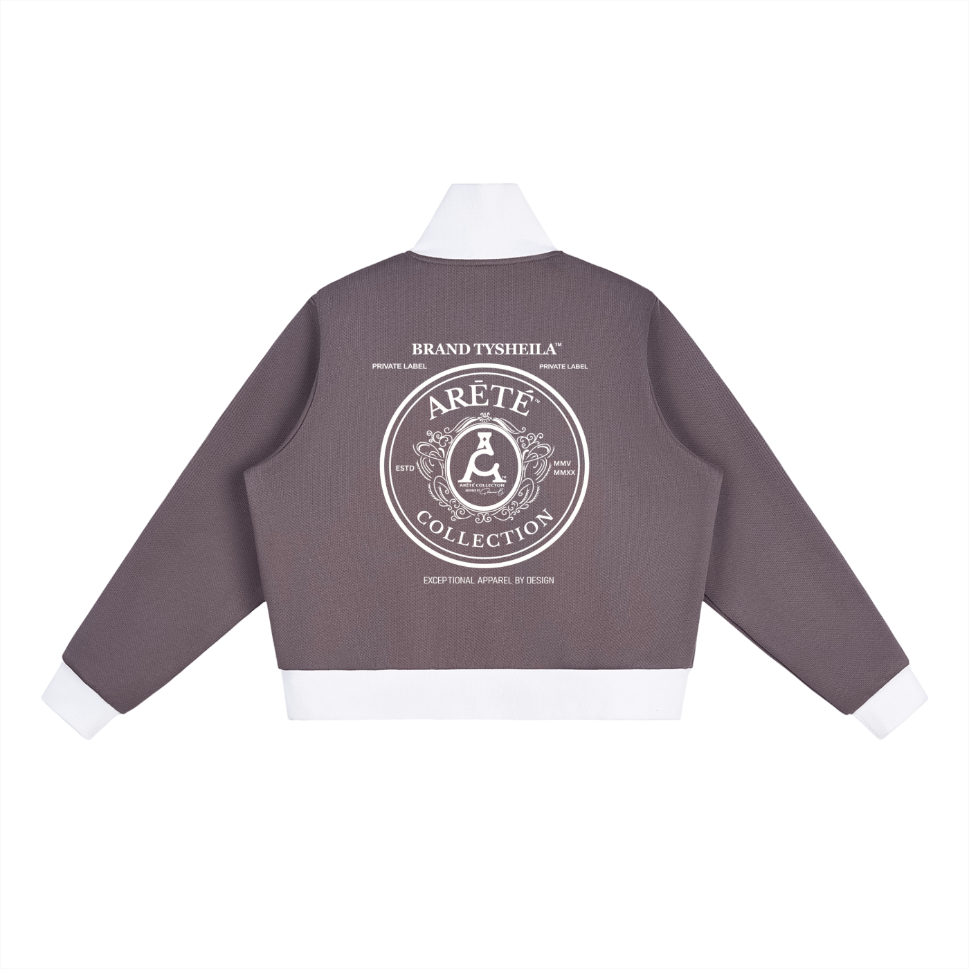 The ARĒTÉ Logo Fleece Cropped Track Jacket
