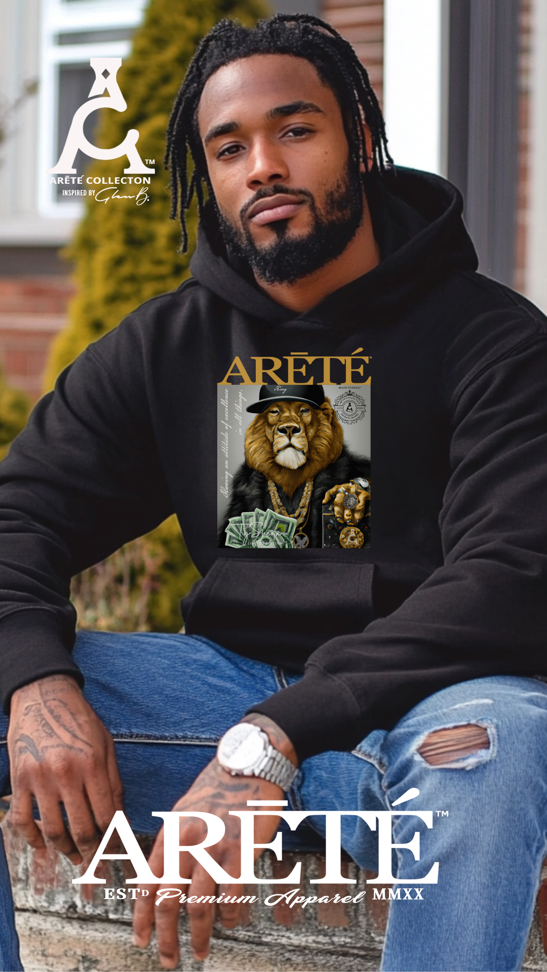 The ARĒTÉ™ Lion KING Hoodie Sweatshirt