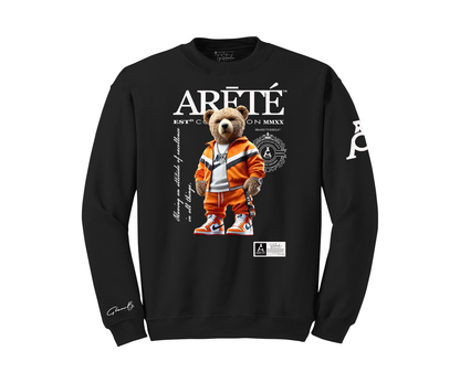 The ARĒTÉ™ Bear NiKE-Orange Sweatshirt