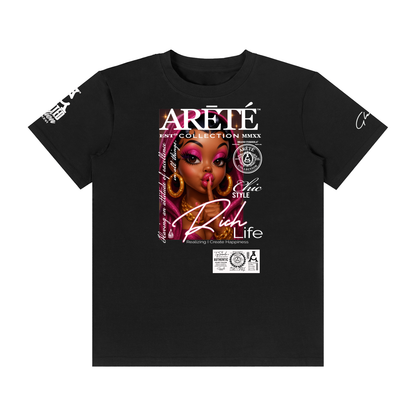 ARĒTÉ™ RICH Life Unisex Classic Crew Neck Tee