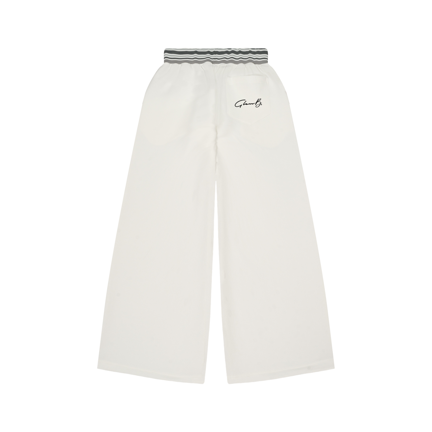 ARĒTÉ Striped Waist Wide Leg Pants