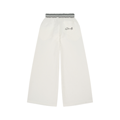 ARĒTÉ Striped Waist Wide Leg Pants