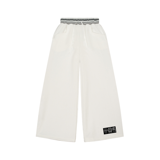 ARĒTÉ Striped Waist Wide Leg Pants