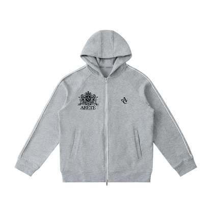 Heavyweight Raglan Sleeve Zip Hoodie