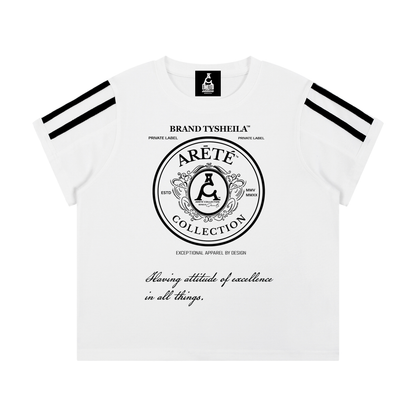 ARĒTÉ™ Women's Varsity Stripe T-Shirt