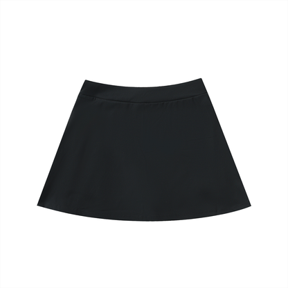 ARĒTÉ High-Waist Pocketed A-Line Skirt