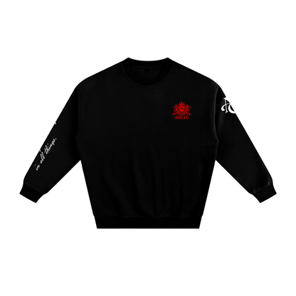 ARĒTÉ™ Signature Heraldic Logo Fleeced Sweatshirt
