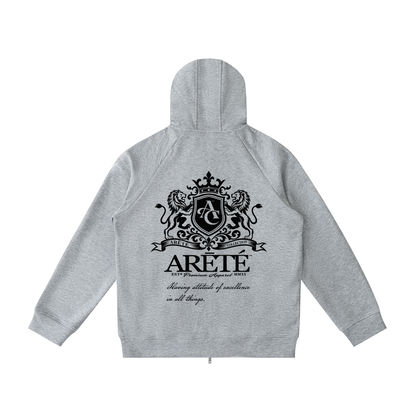 Heavyweight Raglan Sleeve Zip Hoodie