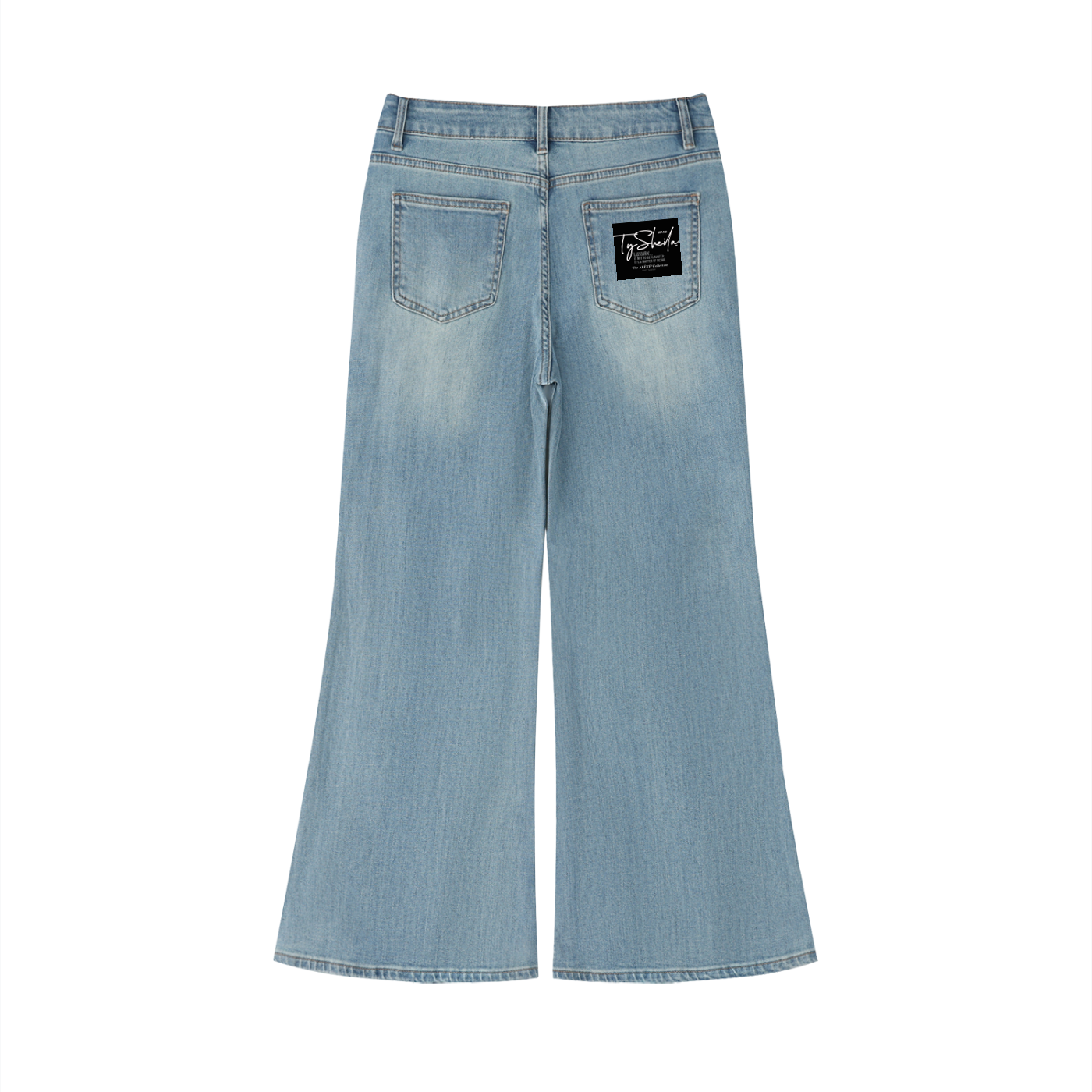 ARĒTÉ™ Women's Vintage Wash Flared Leg Jeans