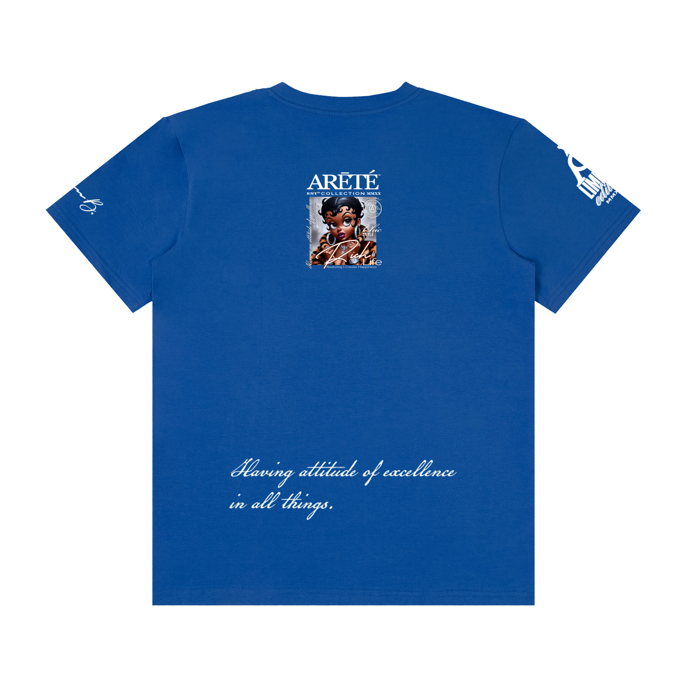 ARĒTÉ™ RICH Life Unisex Classic Crew Neck Tee