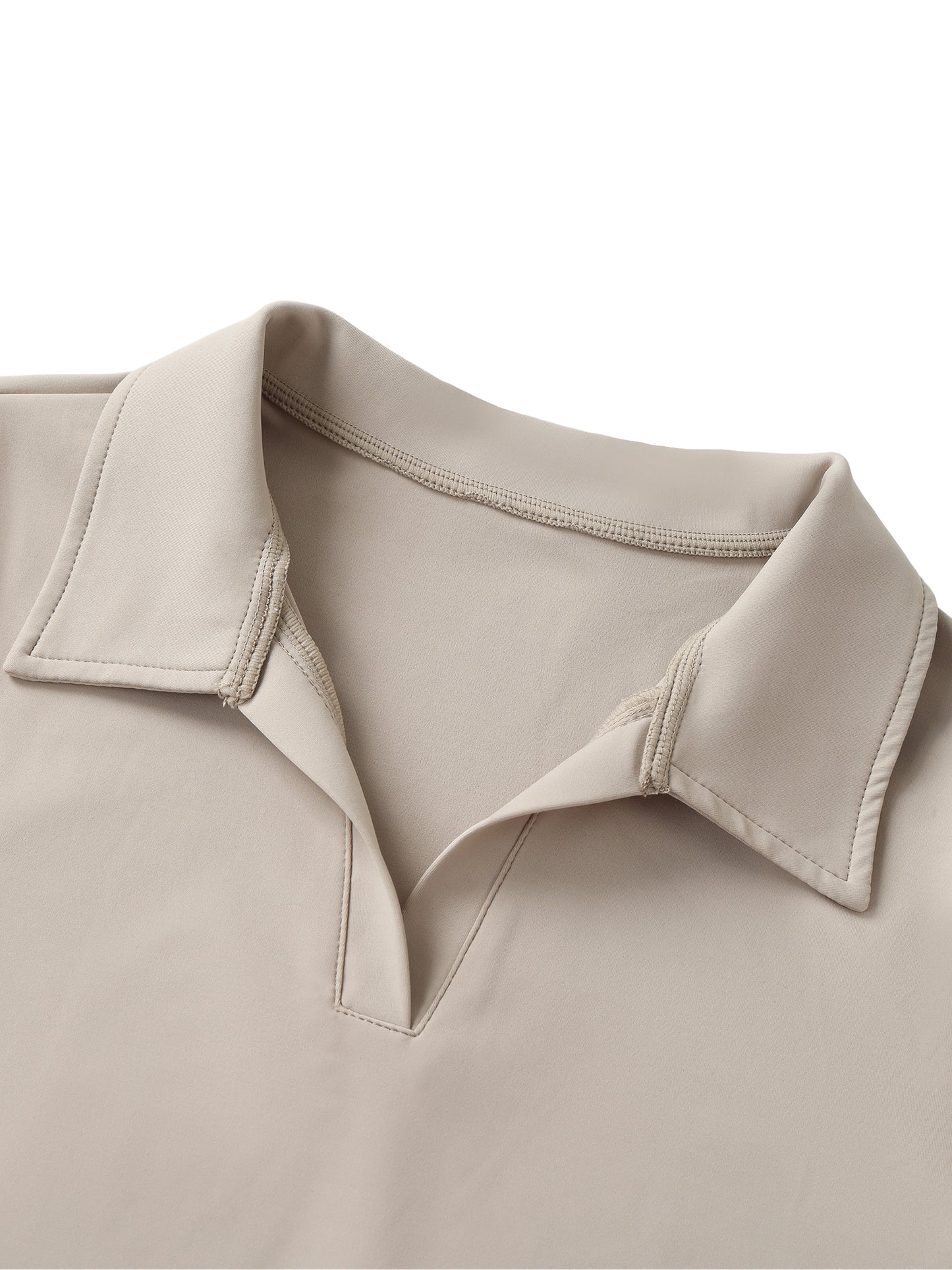 ARĒTÉ V-Neck Lapel Crop Top