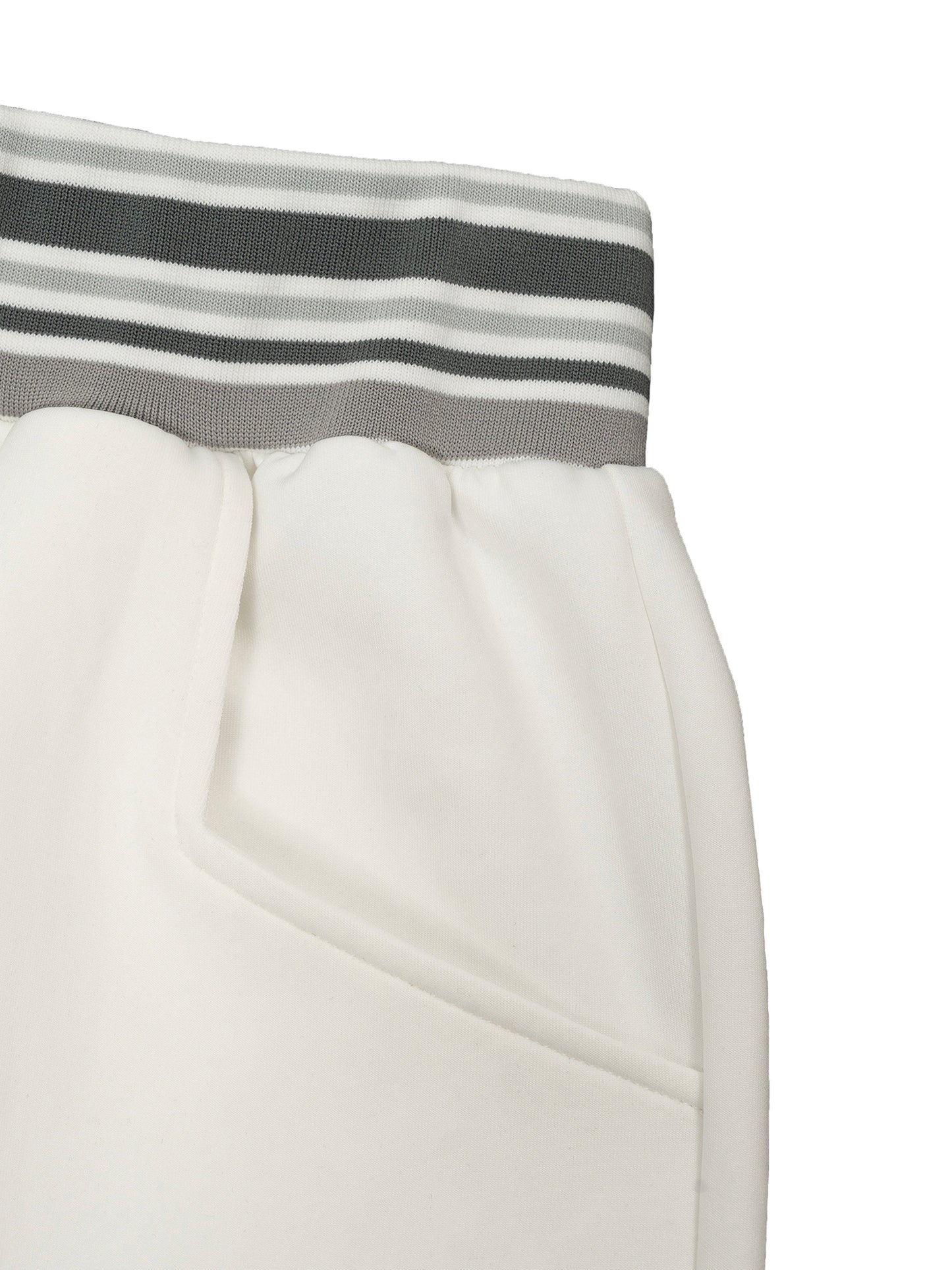 ARĒTÉ Logo Striped Waist Wide Leg Pants