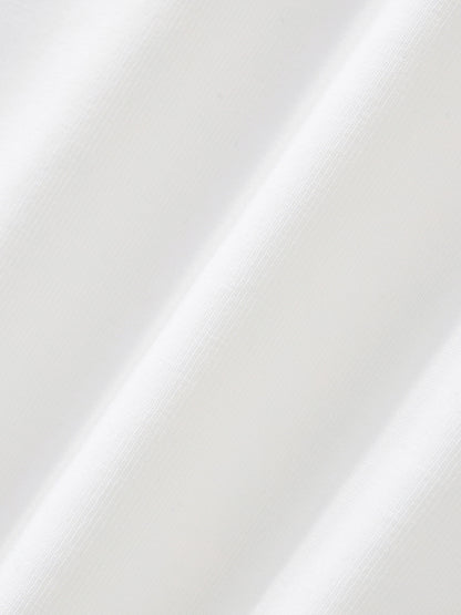 ARĒTÉ™ Contrast Trim V-Neck Crop T-Shirt